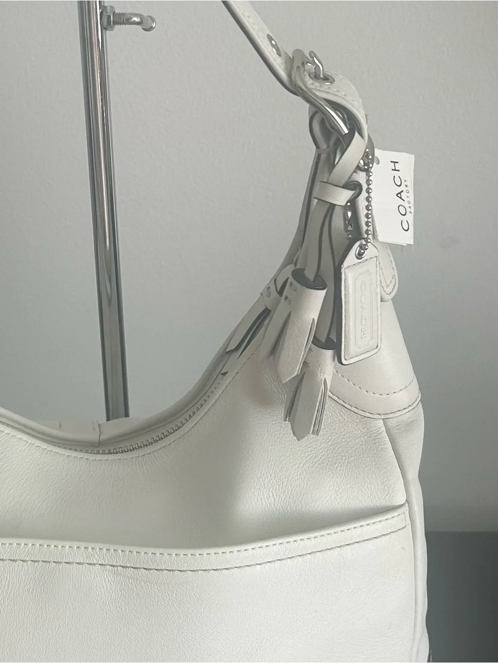 Coach Legacy White Leather Hobo Shoulder Bag F10280 NWT Vintage Rare